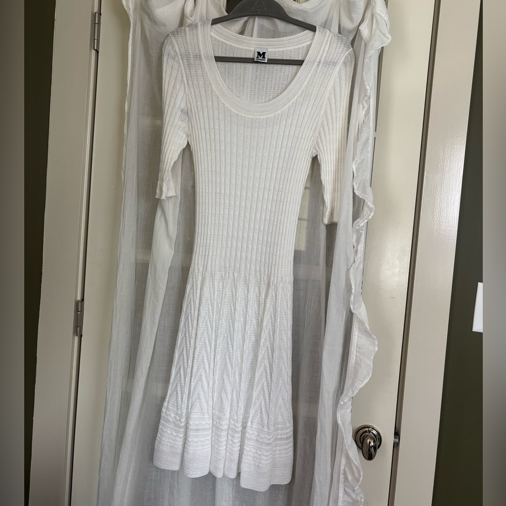Beautiful M MISSONI white knit dress